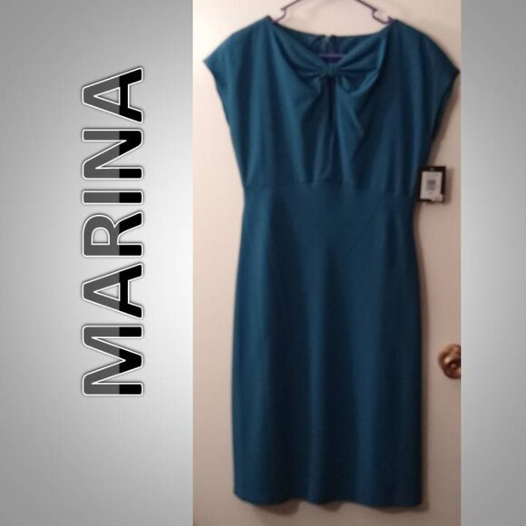 NWT MARINE teal dress size 6 - Picture 1 of 7